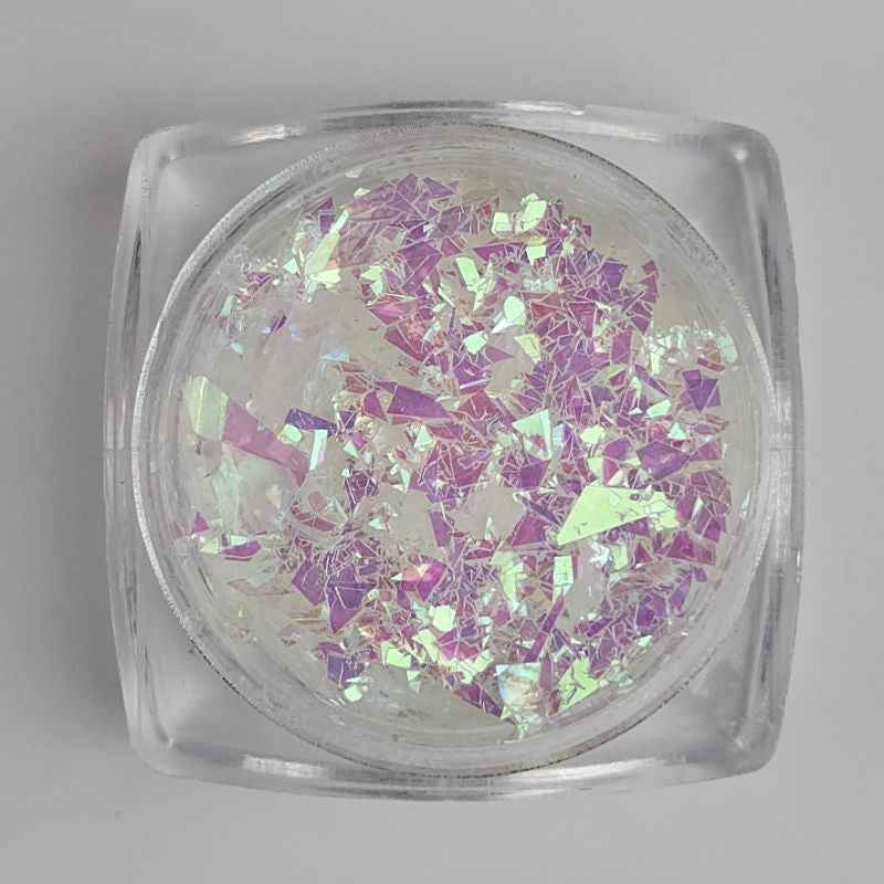 Nail Art Flakes mit Farbwechsel 03) Pink
