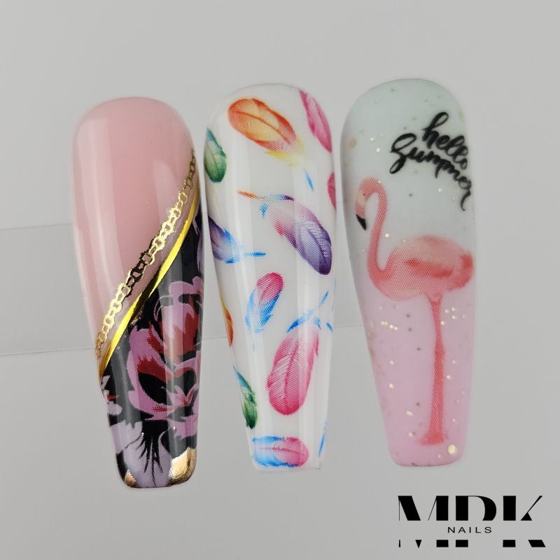 10x Nailart Transfer Folie in Box #26-07