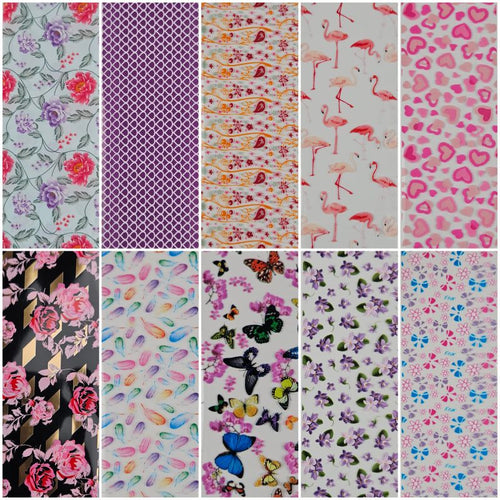 Bild 1 in Galerieansicht laden. 10x Nailart Transfer Folie in Box #26-07