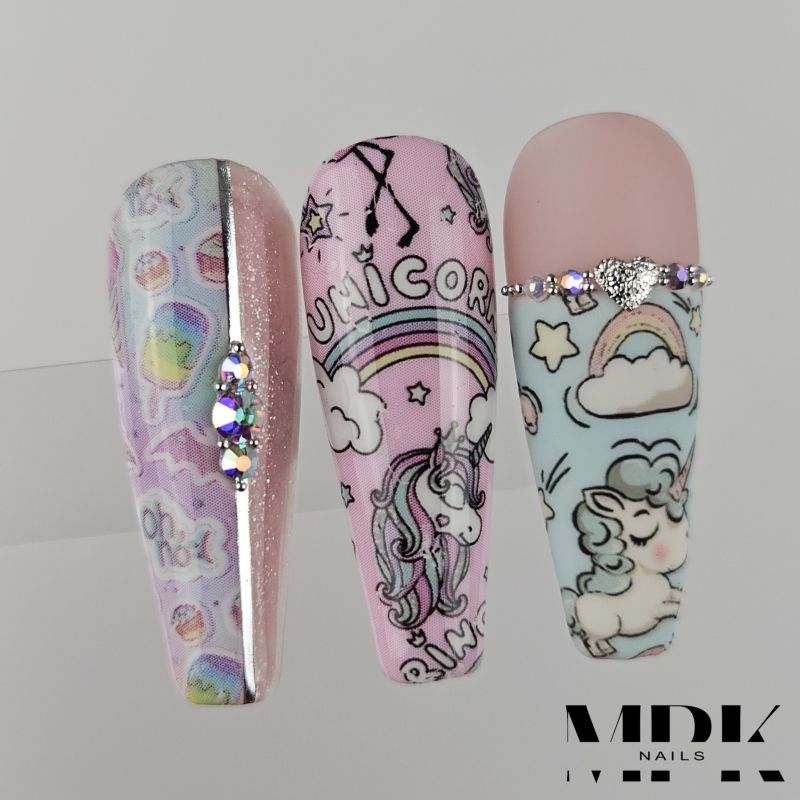 10x Nailart Transfer Folie in Box #28-06