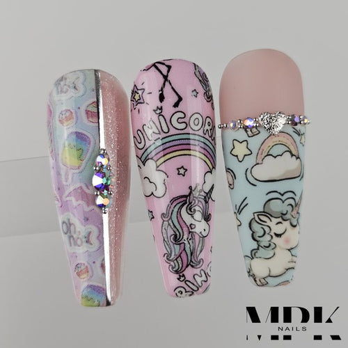 Bild 1 in Galerieansicht laden. 10x Nailart Transfer Folie in Box #28-06