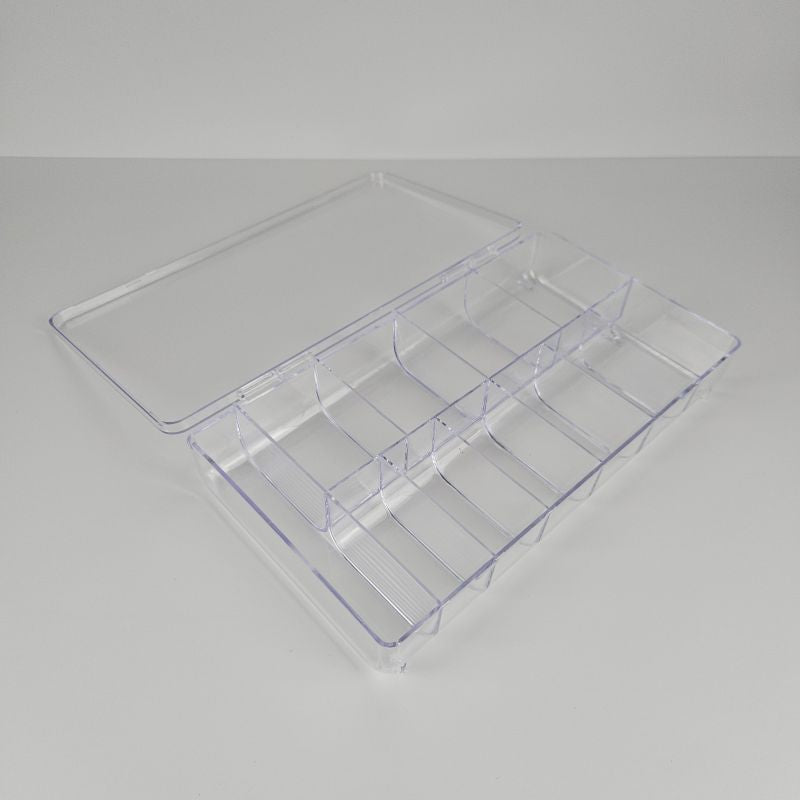 Nail Tip Box für 500 Tips + Extrafach, leer