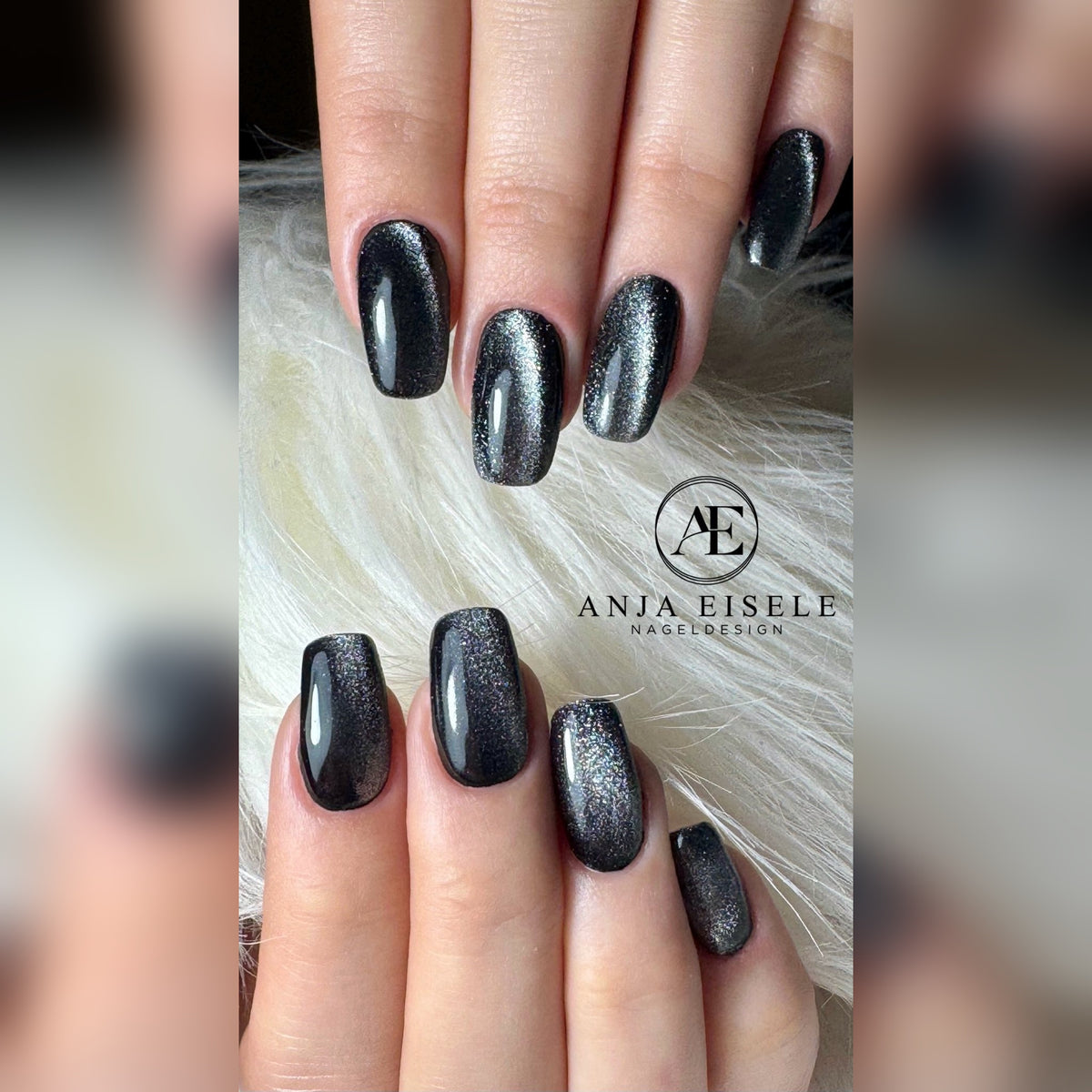 Cat Eye Gel Polish Metallic Smoke