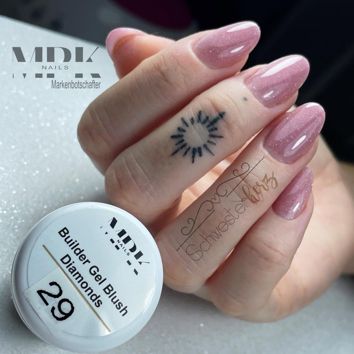 Builder Gel Blush Diamonds