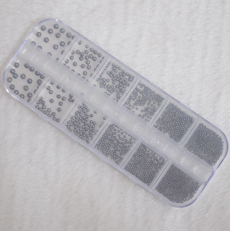 Nail Art Kaviar in Box anthrazit