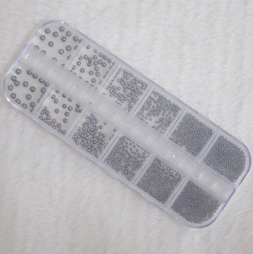 Bild 1 in Galerieansicht laden. Nail Art Kaviar in Box anthrazit