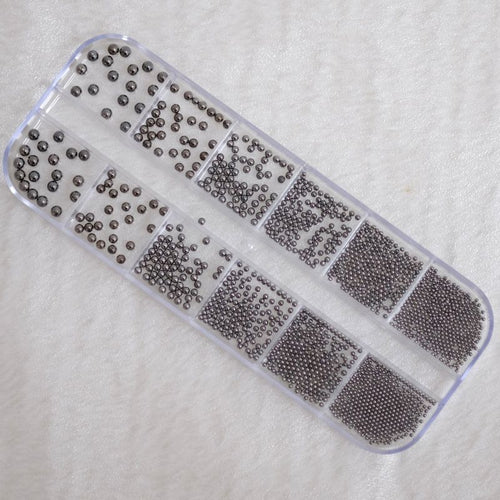 Bild 1 in Galerieansicht laden. Nail Art Kaviar in Box anthrazit