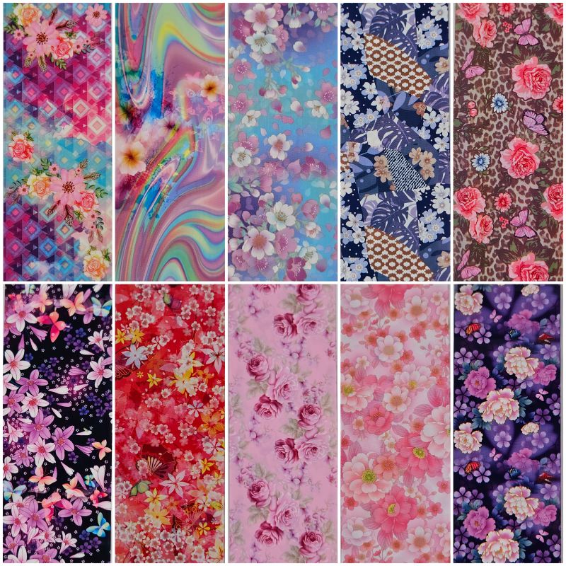 10x Nailart Transfer Folie in Box #9-07