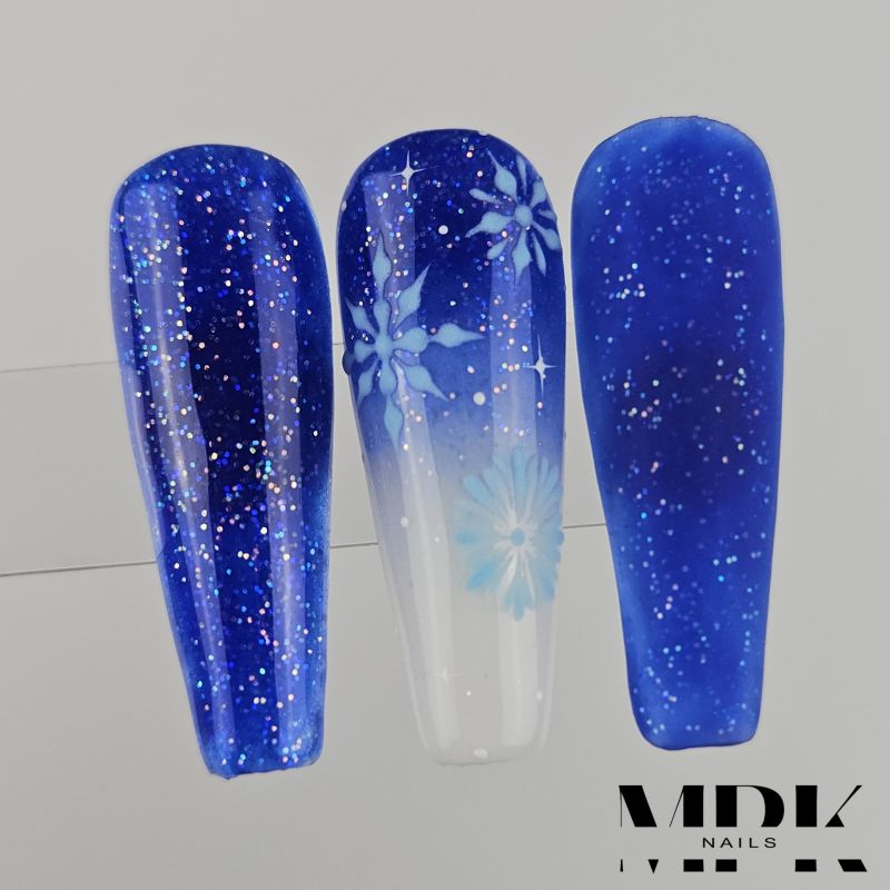 Farb-Acryl 23 - Electric Blue Glitter