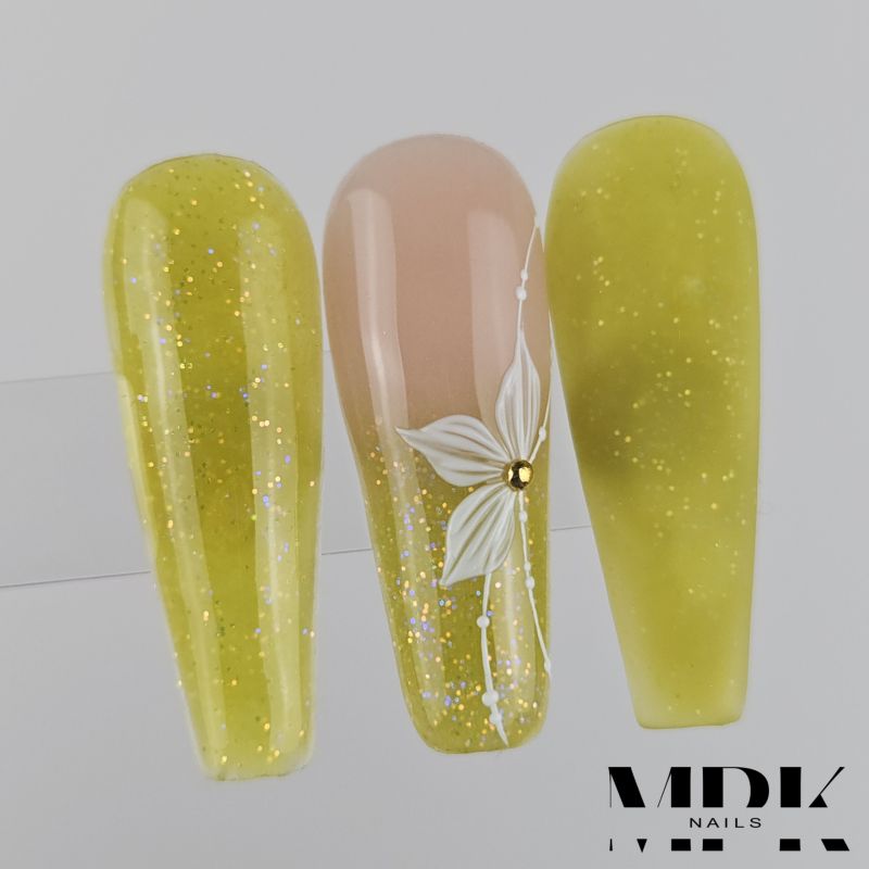 Farb-Acryl 41 - Green Glitter