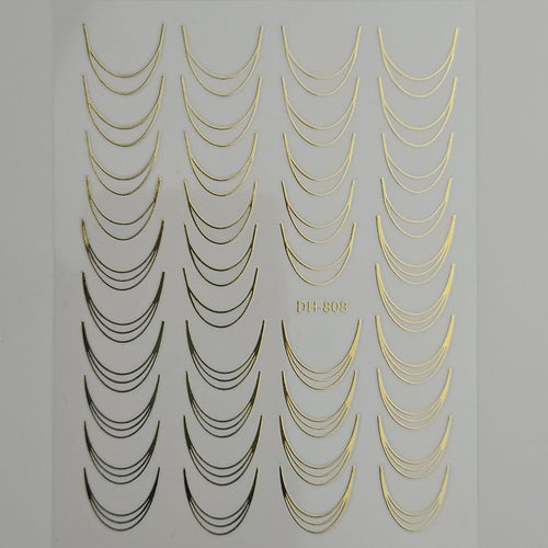 Bild 1 in Galerieansicht laden. Nail Sticker French gold B245