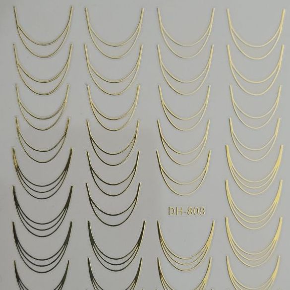 Nail Sticker French gold B245