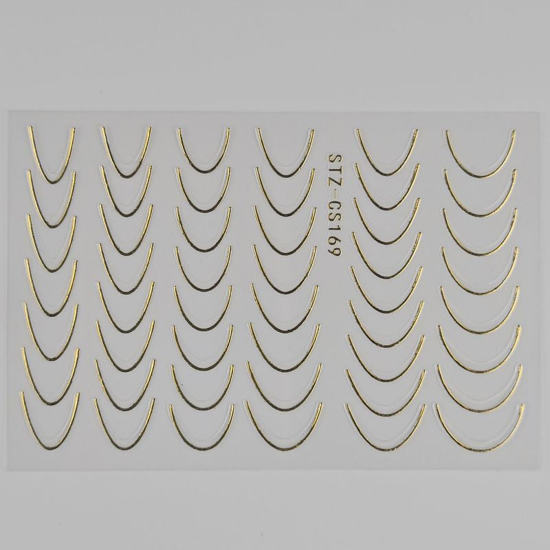 Nail Sticker French Gold B246