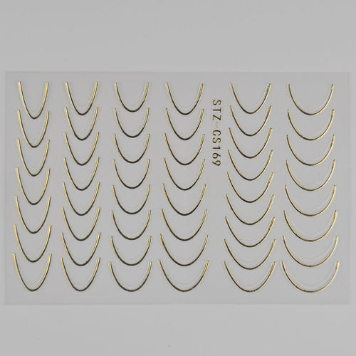 Bild 1 in Galerieansicht laden. Nail Sticker French Gold B246