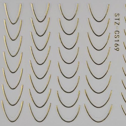Nail Sticker French Gold B246