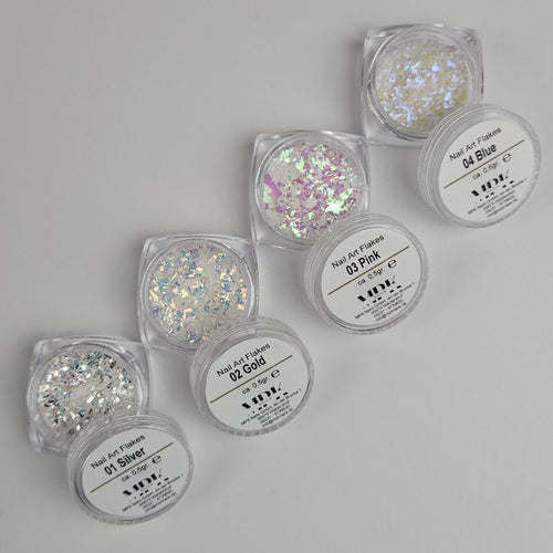 Bild 1 in Galerieansicht laden. 4x Nail Art Flakes mit Farbwechsel im Set