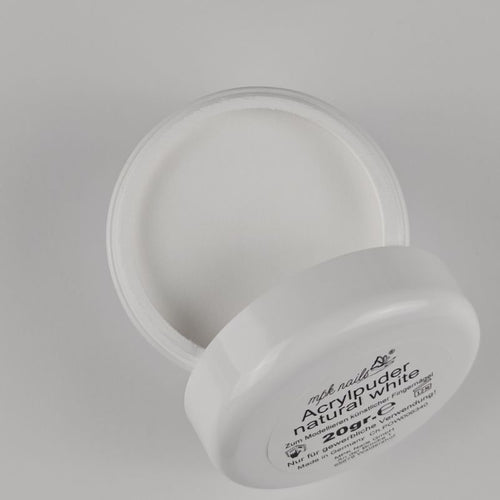 Bild 1 in Galerieansicht laden. Acrylpuder Natural White 20gr. - ABVERKAUF