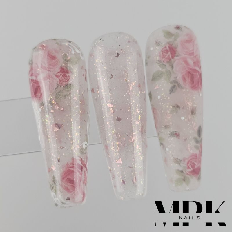 Glitter Builder Gel Rosé Crystal