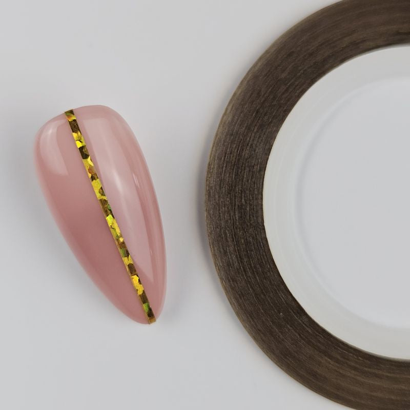 Nailart Zierstreifen Holo Gold