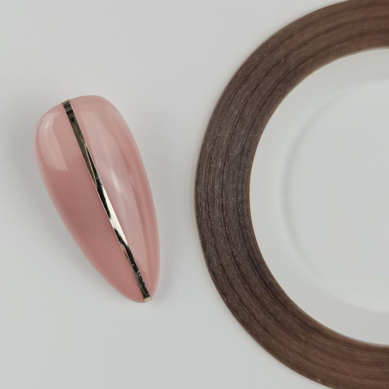 Nailart Zierstreifen Bronze