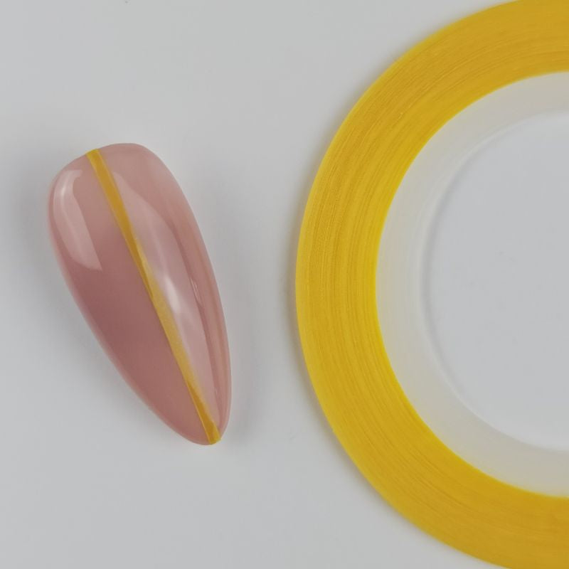 Nailart Zierstreifen Neon Gelb
