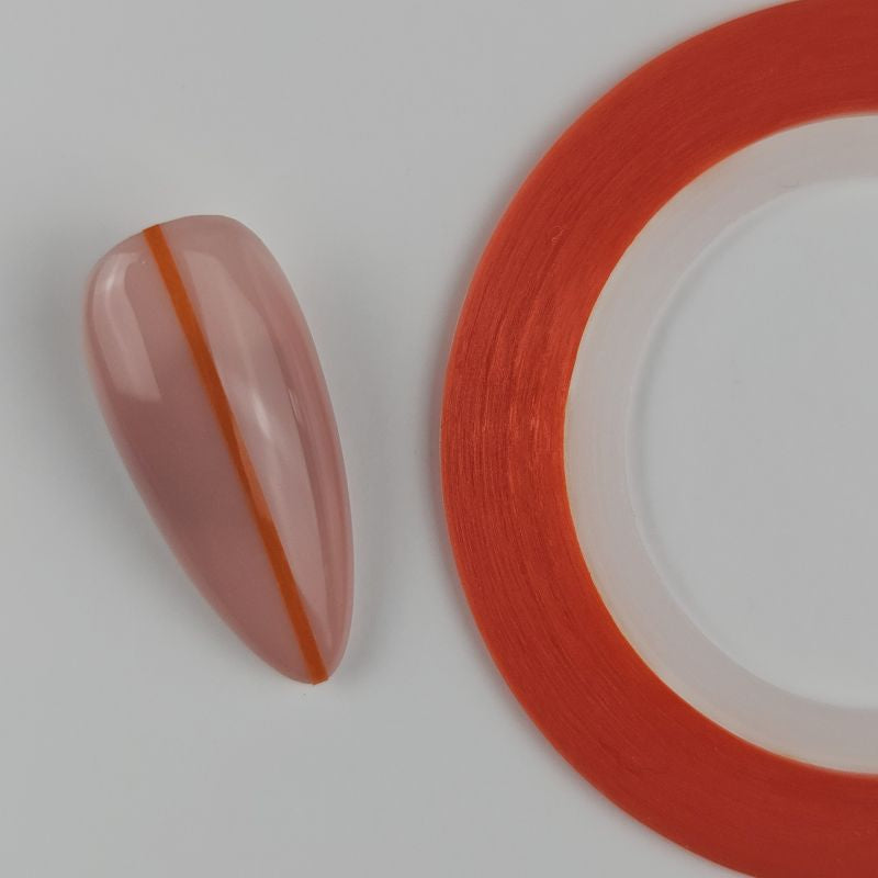 Nailart Zierstreifen Neon Orange