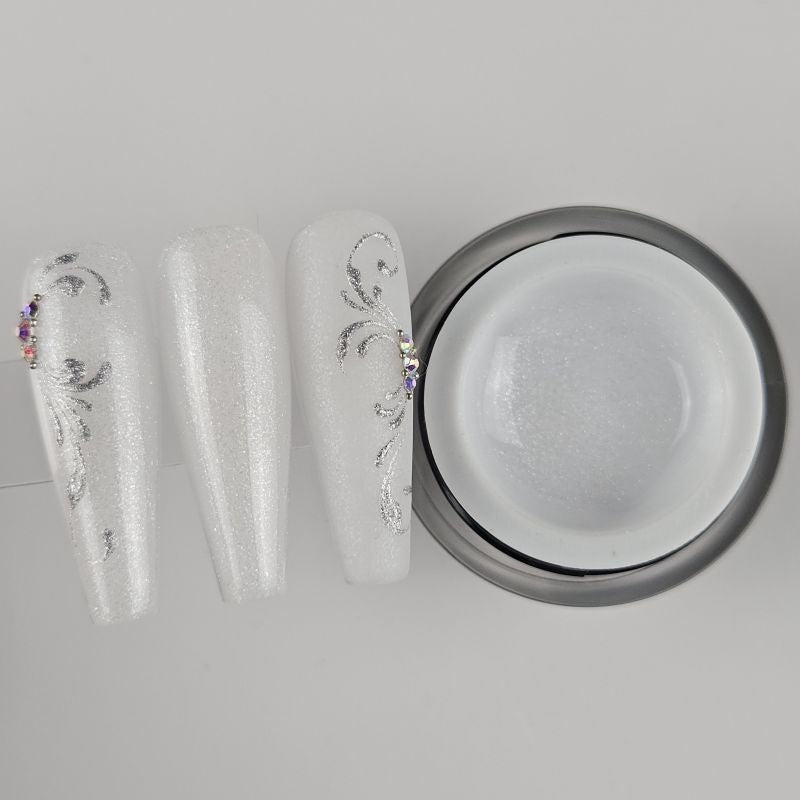 Precious Fiberglasgel Ivory Sparkle 5ml - ABVERKAUF