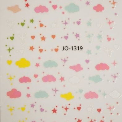 Nail Sticker Wolken ST1319